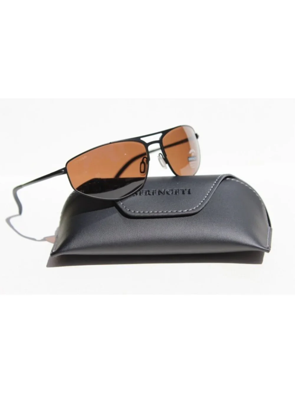 SERENGETI Masten POLARIZED Sunglasses Matte Black/Drivers NEW SS579001 Italy